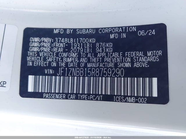 2024 TOYOTA GR86 JF1ZNBB15R8759290 Photo 8