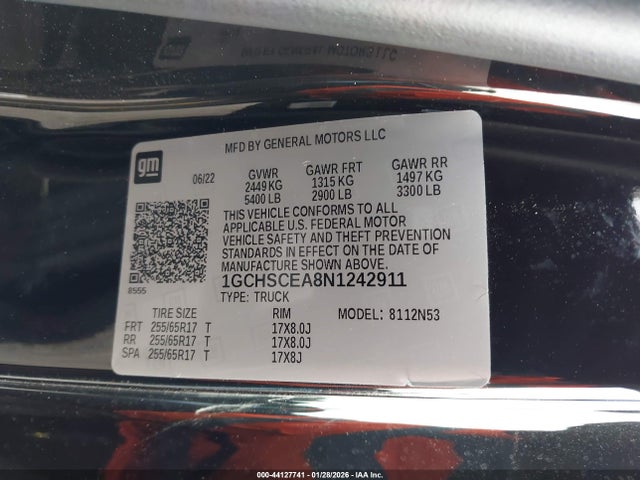 1GCHSCEA8N1242911 Chevrolet Colorado 2wd Long Box Lt