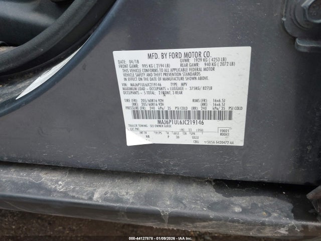 MAJ6P1UL6JC219146 Ford Ecosport Se