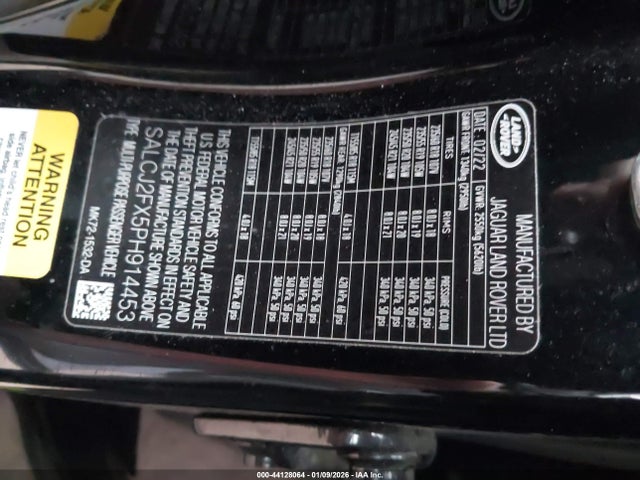 SALCJ2FX5PH914453 Land Rover Discovery Sport S