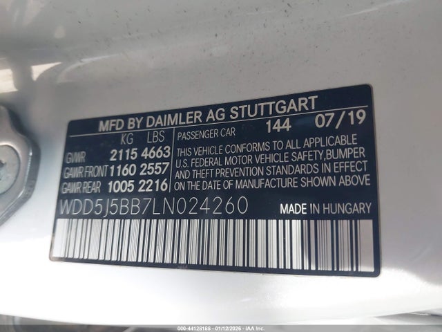 2020 MERCEDES-BENZ AMG CLA 35 WDD5J5BB7LN024260 Photo 8