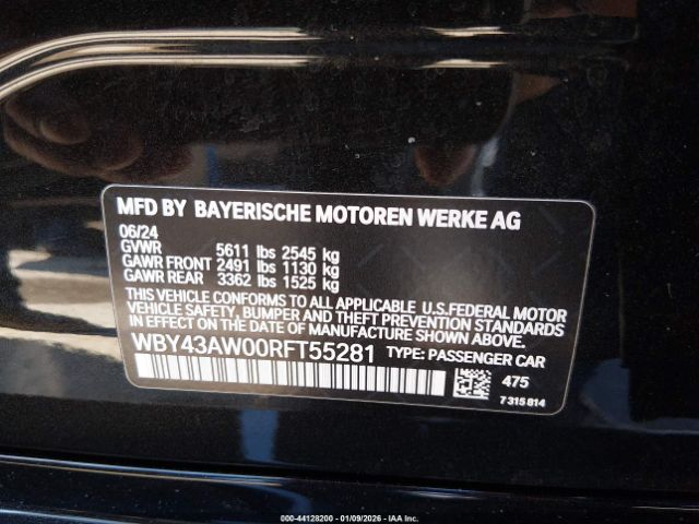 2024 BMW I4 WBY43AW00RFT55281 Photo 8