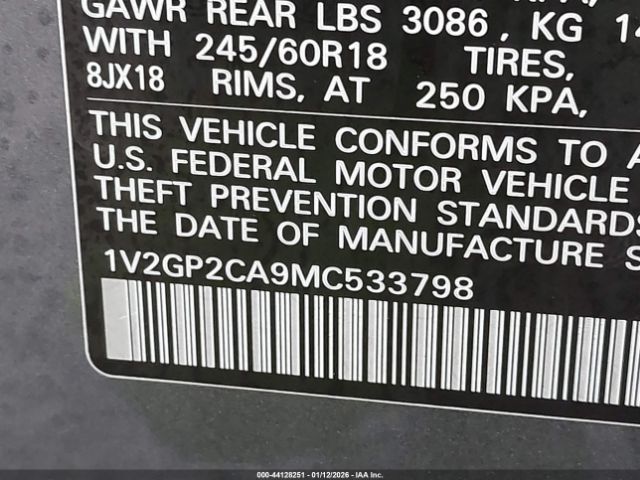 2021 VOLKSWAGEN ATLAS 1V2GP2CA9MC533798 Photo 8