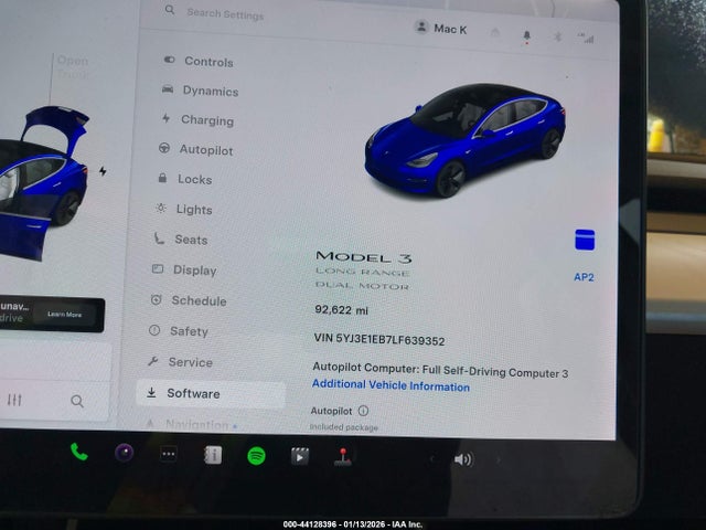 2020 TESLA MODEL 3 5YJ3E1EB7LF639352 Photo 6