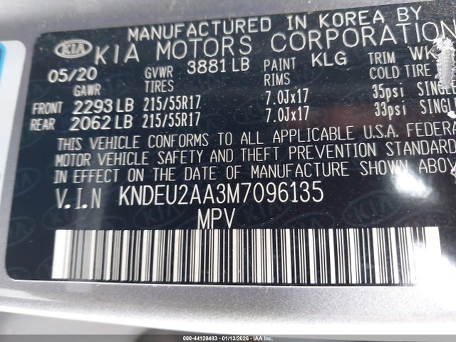 KIA SELTOS S 2021 KNDEU2AA3M7096135 Image 9