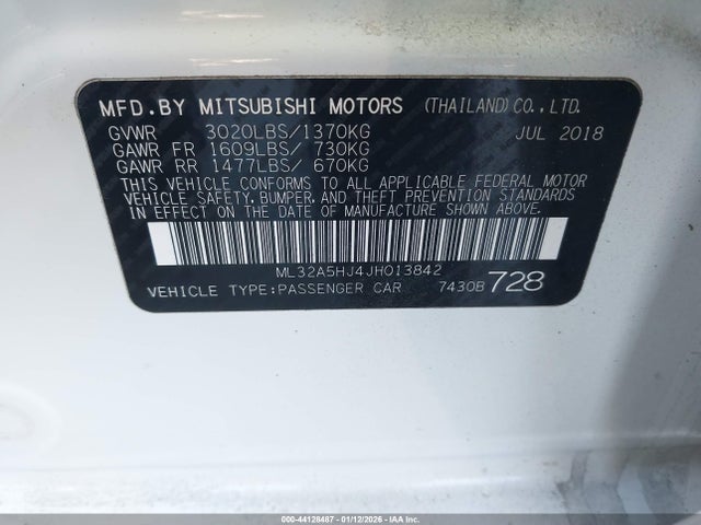 2018 MITSUBISHI MIRAGE ML32A5HJ4JH013842 Photo 8