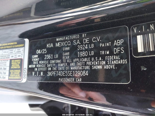 KIA K4 Lx/lxs 2025 3KPFT4DE5SE129084 Image 9