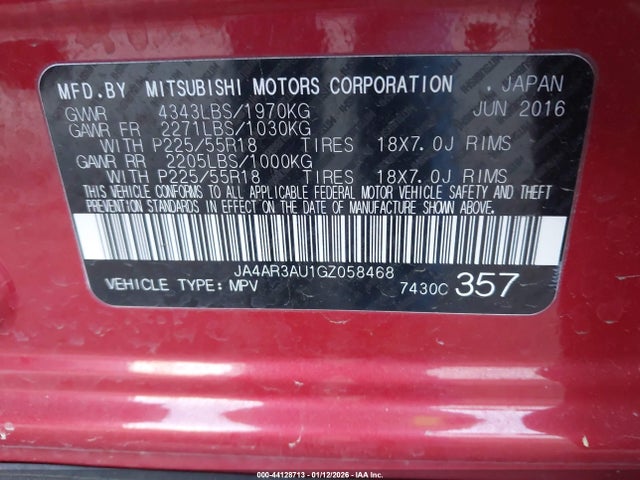 2016 MITSUBISHI OUTLANDER SPORT JA4AR3AU1GZ058468 Photo 8