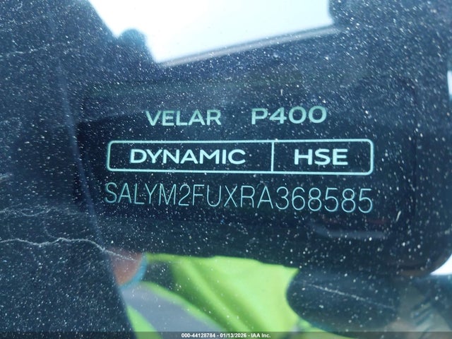 SALYM2FUXRA368585 Land Rover Range Rover Velar P400 Dynamic Hse