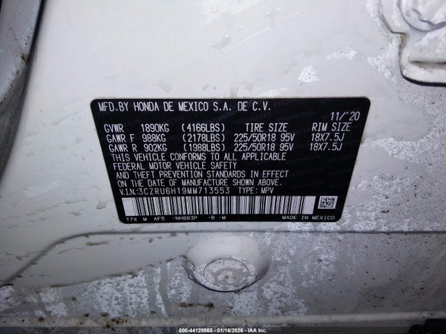 2021 HONDA HR-V 3CZRU6H19MM713553 Photo 8