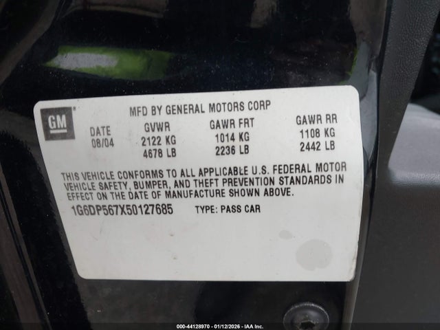 2005 CADILLAC CTS 1G6DP567X50127685 Photo 8