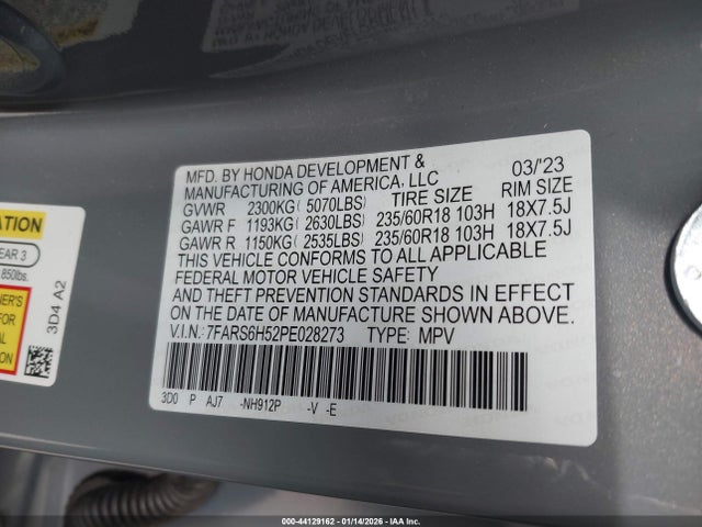 2023 HONDA CR-V HYBRID 7FARS6H52PE028273 Photo 8