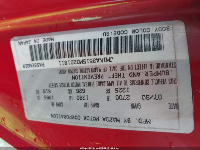 1991 MAZDA MX-5 MIATA JM1NA3515M0201811 Photo 8