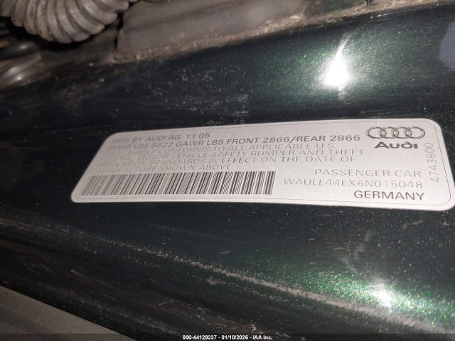 2006 AUDI A8 WAULL44EX6N015048 Photo 8