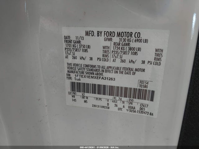 Ford F-150 Xlt 2014 1FTEX1EMXEFA31263 Image 9