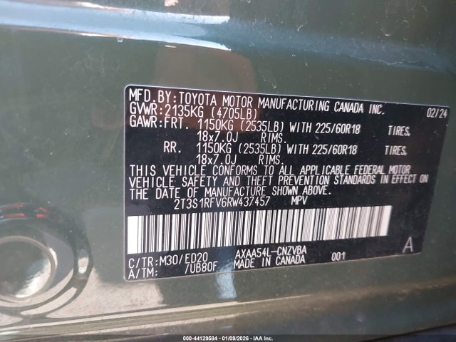 Toyota Rav4 Trd Off Road 2024 2T3S1RFV6RW437457 Image 9