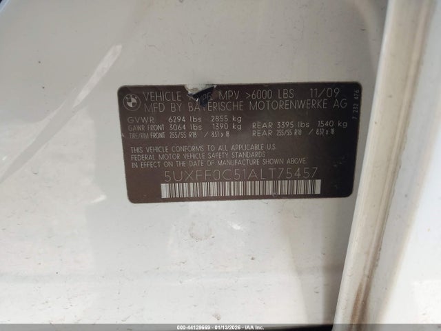 2010 BMW X5 5UXFF0C51ALT75457 Photo 8