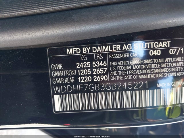 Auction sale of the 2016 Mercedes-benz Amg E 63 S 4matic, vin: WDDHF7GB3GB245221, lot number: 44129727