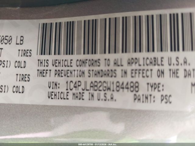 2016 JEEP CHEROKEE 1C4PJLAB2GW184488 Photo 8