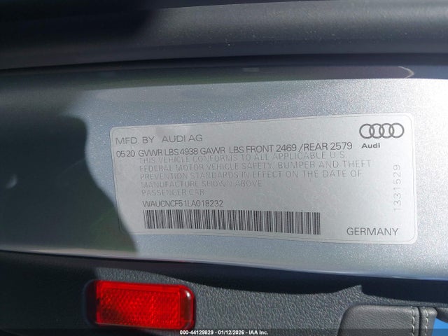 2020 AUDI A5 SPORTBACK WAUCNCF51LA018232 Photo 8