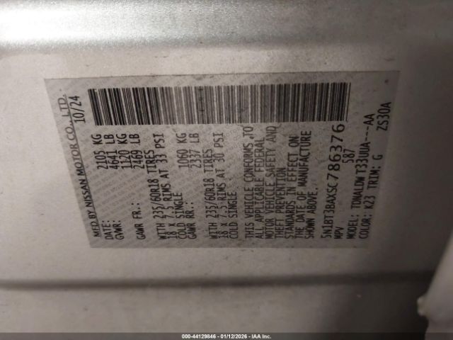 2025 NISSAN ROGUE 5N1BT3BAXSC786376 Photo 8