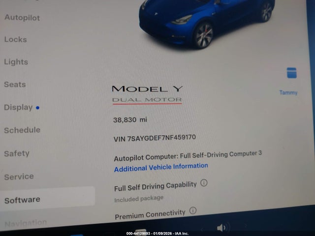 2022 TESLA MODEL Y 7SAYGDEF7NF459170 Photo 6
