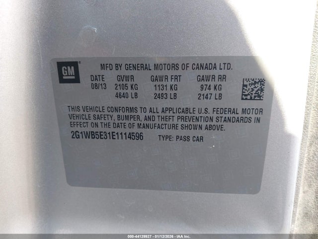 2G1WB5E31E1114596 Chevrolet Impala Limited Lt
