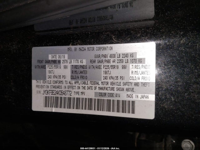 JM3KFBE24K0648772 Mazda Cx-5 Signature W/diesel
