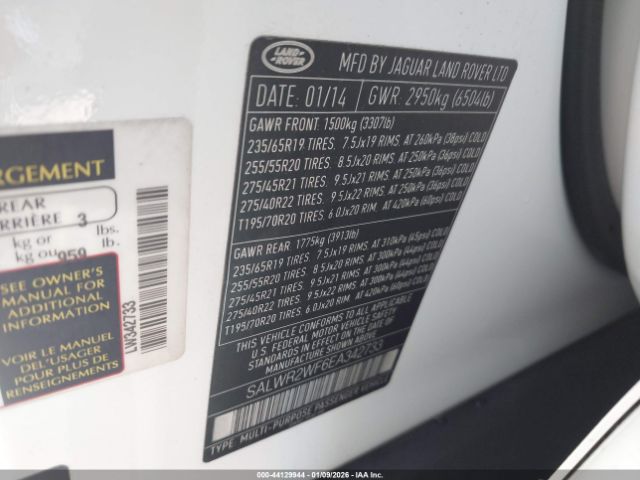 2014 LAND ROVER RANGE ROVER SPORT SALWR2WF6EA342733 Photo 8