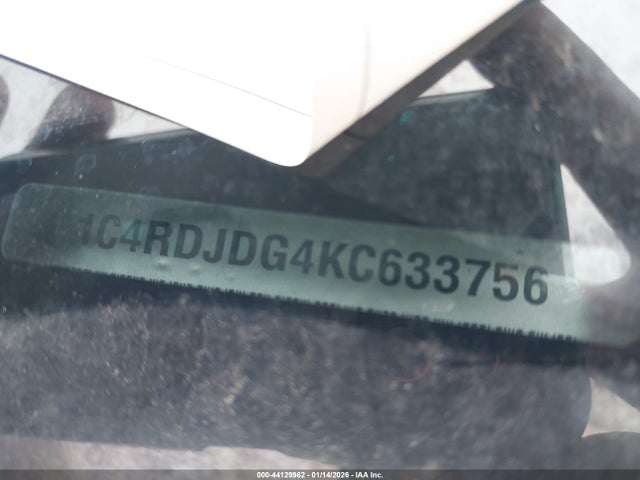Продажа на аукционе авто 2019 Dodge Durango Gt Plus Awd, vin: 1C4RDJDG4KC633756, номер лота: 44129962