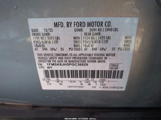 Ford Explorer Timberline 2023 1FMSK8JH5PGC36629 Image 9