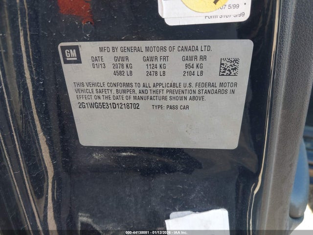 2013 CHEVROLET IMPALA 2G1WG5E31D1218702 Photo 8