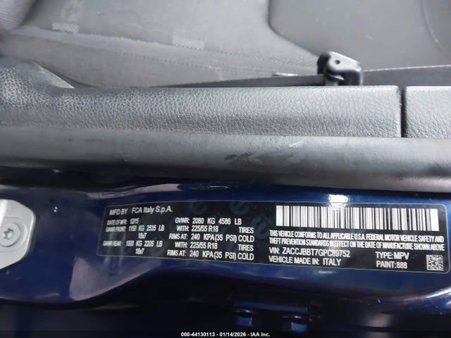 Jeep Renegade Latitude 2016 ZACCJBBT7GPC89752 Image 9