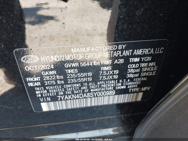 7YAKN4DA8SY000989 Hyundai Ioniq 5 Sel