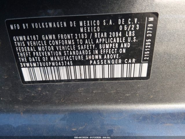 2023 VOLKSWAGEN JETTA 3VW5M7BU0PM043745 Photo 8