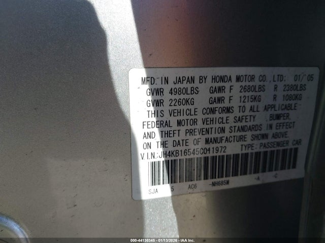 2005 ACURA RL JH4KB16545C011972 Photo 8