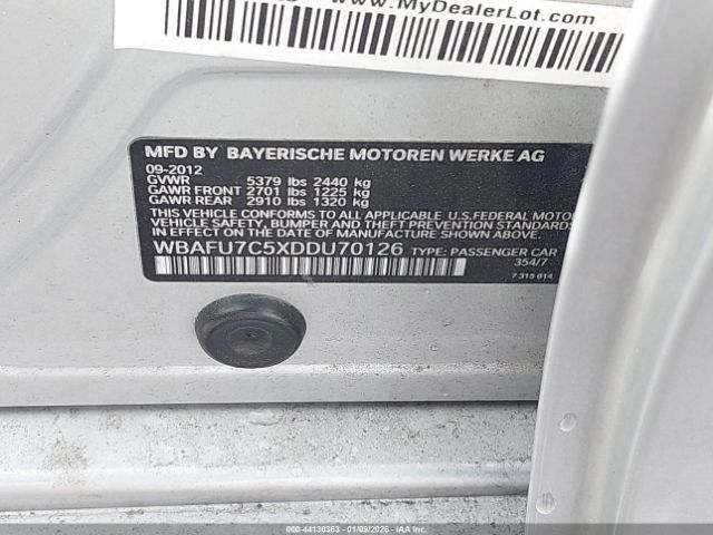 2013 BMW 535I WBAFU7C5XDDU70126 Photo 8