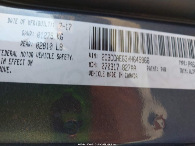 2C3CCAEG3HH645866 Chrysler 300C