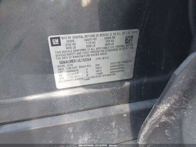 2018 GMC TERRAIN 3GKALMEX1JL132394 Photo 8