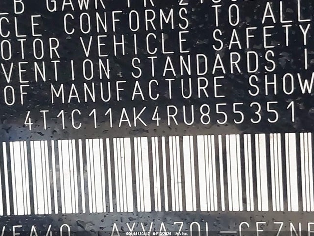 Toyota CAMRY LE 2024 4T1C11AK4RU855351 Image 9