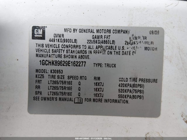 2009 CHEVROLET SILVERADO 3500HD 1GCHK89629E162277 Photo 8