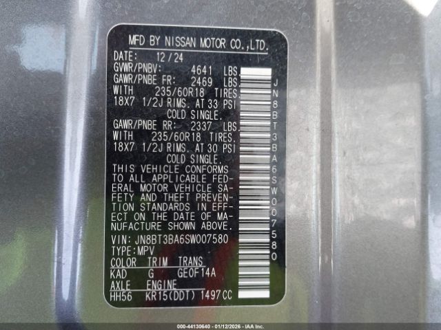 2025 NISSAN ROGUE JN8BT3BA6SW007580 Photo 8