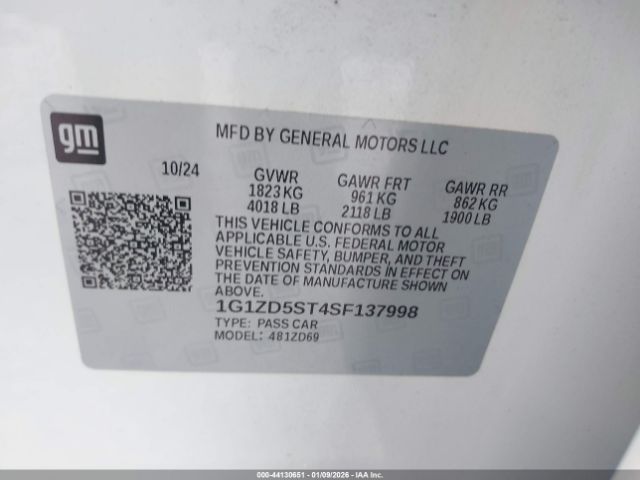 2025 CHEVROLET MALIBU 1G1ZD5ST4SF137998 Photo 8