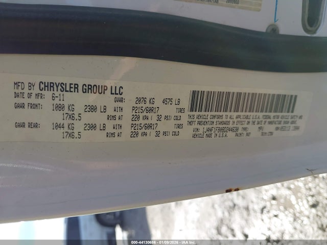 2011 JEEP COMPASS 1J4NF1FB0BD244630 Photo 8