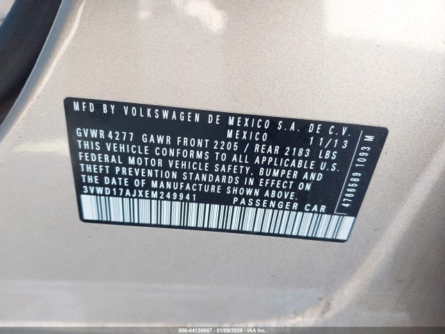 3VWD17AJXEM249941 Volkswagen Jetta