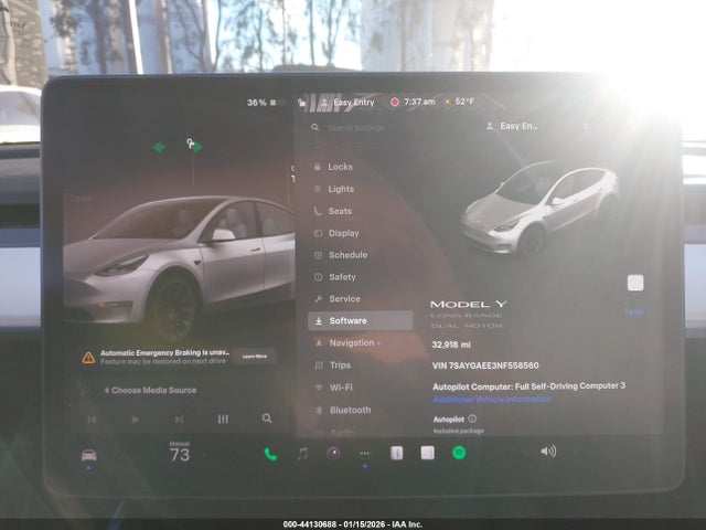 2022 TESLA MODEL Y 7SAYGAEE3NF558560 Photo 6