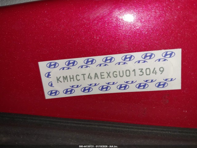 KMHCT4AEXGU013049 Hyundai ACCENT SE