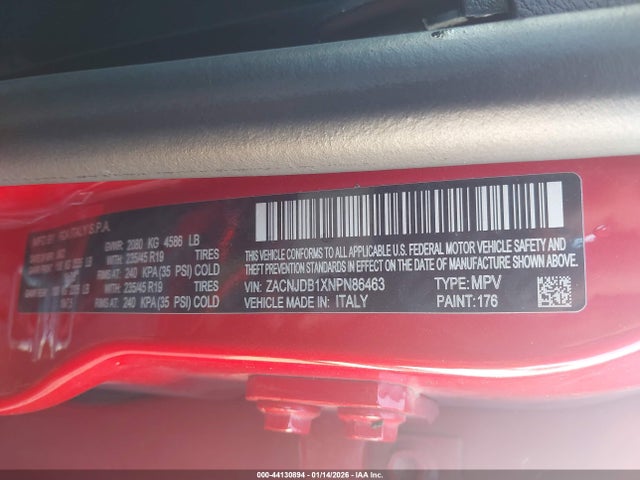 2022 JEEP RENEGADE ZACNJDB1XNPN86463 Photo 8