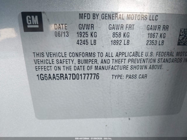 2013 CADILLAC ATS 1G6AA5RA7D0177776 Photo 8