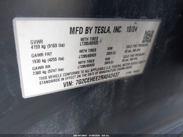 2024 TESLA CYBERTRUCK 7G2CEHEE2RA042437 Photo 8